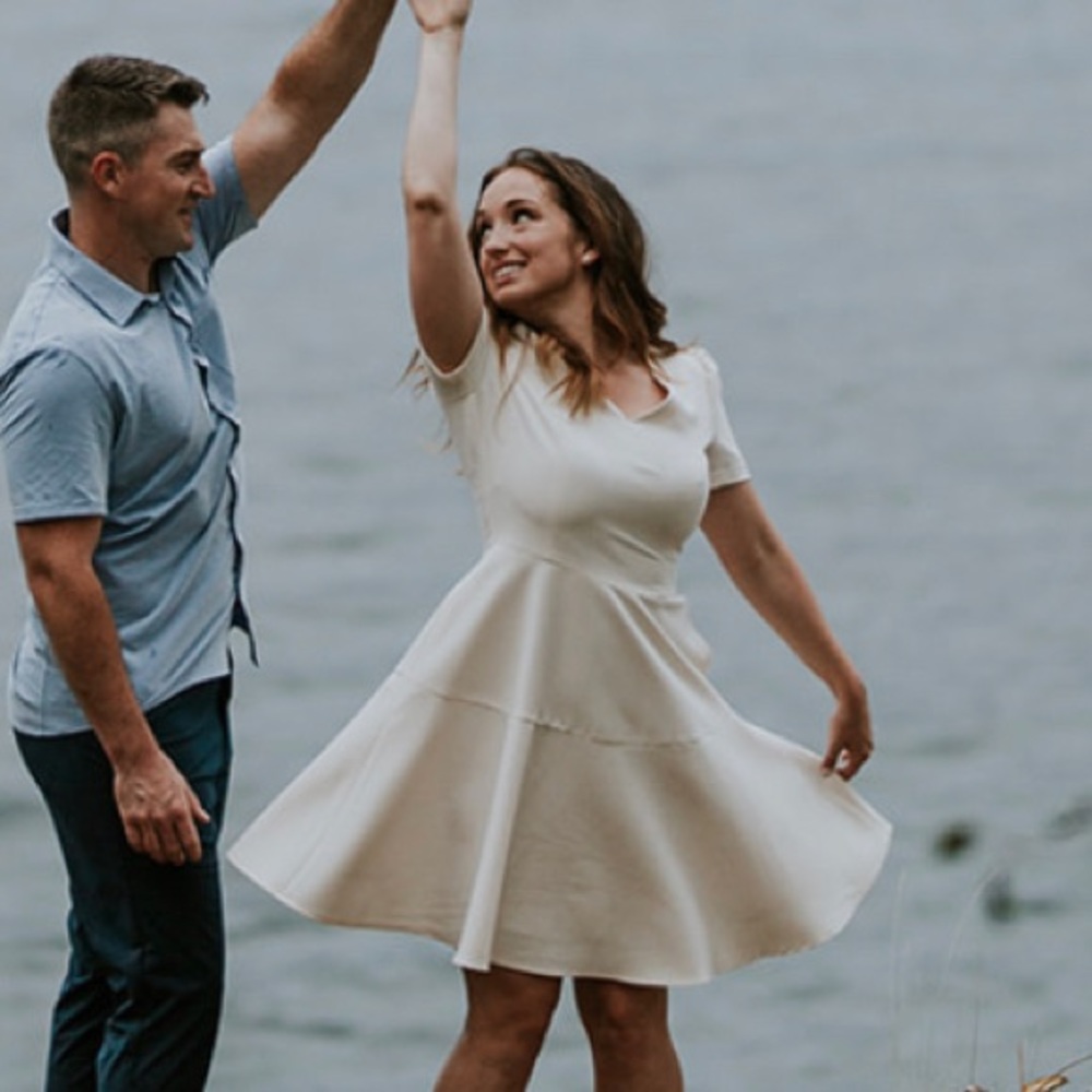 Engagement photos, bridal shower, rehearsal dinner dress! With pockets!!